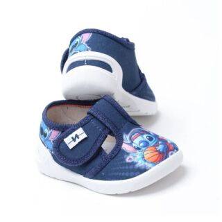 Дитячі капці текстильні Waldi Romeo 360-738 сині, Стіч