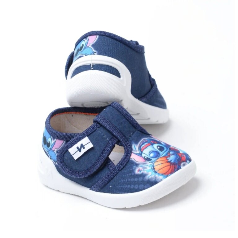 Дитячі капці текстильні Waldi Romeo 360-738 сині, Стіч