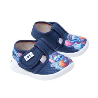 Дитячі капці текстильні Waldi Romeo 360-738 сині, Стіч