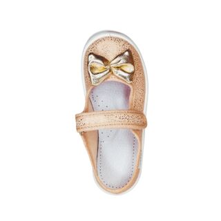 Дитячі капці текстильні Waldi Ketty 276-715 золоті, бант