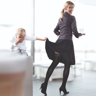 Компресійні панчохи Mediven Elegance 1 клас з мереживною резинкою, пісочний