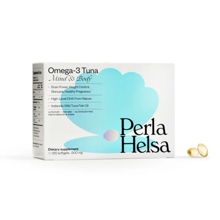 Дієтична добавка Perla Helsa Омега-3 із Тунця з DHA-формулою (120 капсул)