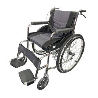 Візок інвалідний з санітарним оснащенням, складний ТОРОС 1043