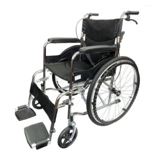 Візок інвалідний ТОРОС зі складною спинкою, знімною опорою для ніг, полегшений 1042