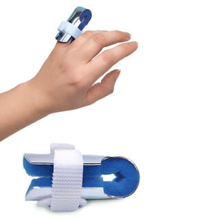 Ортез-шина для фаланги пальця руки з фіксацією, двостороння,металічна Toros-Group 502