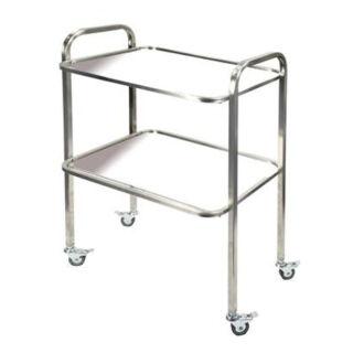 Стол инструментальный Meditab БИОМЕД TT-2МS-NATA SL (2 полки из нержавеющей стали)