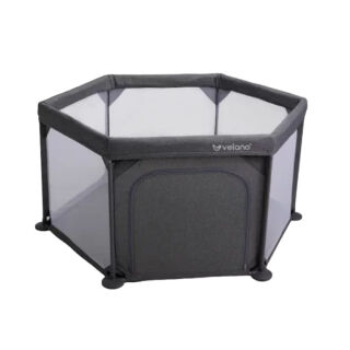 Манеж дитячий шестикутний VELANO Star, grey